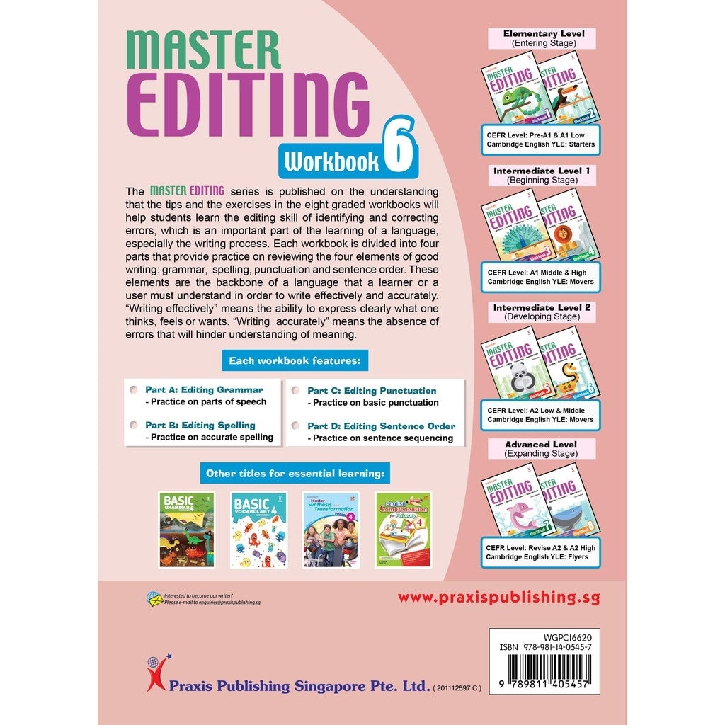 Excel In English - Master Editing Workbook 6