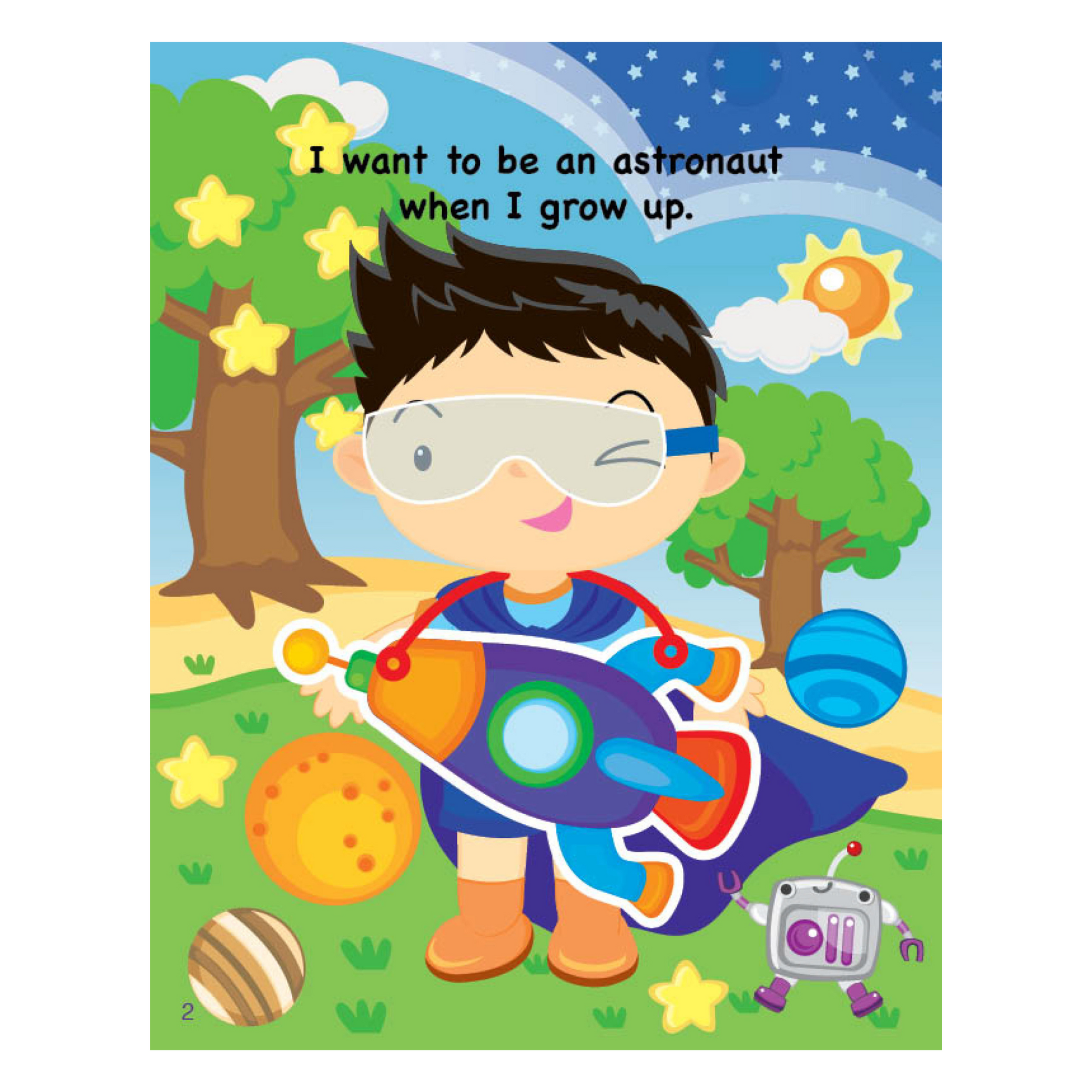 When I Grow Up series by Penerbitan Pelangi - Astronaut & Scientist book cover showing children learning about space exploration and scientific discovery.