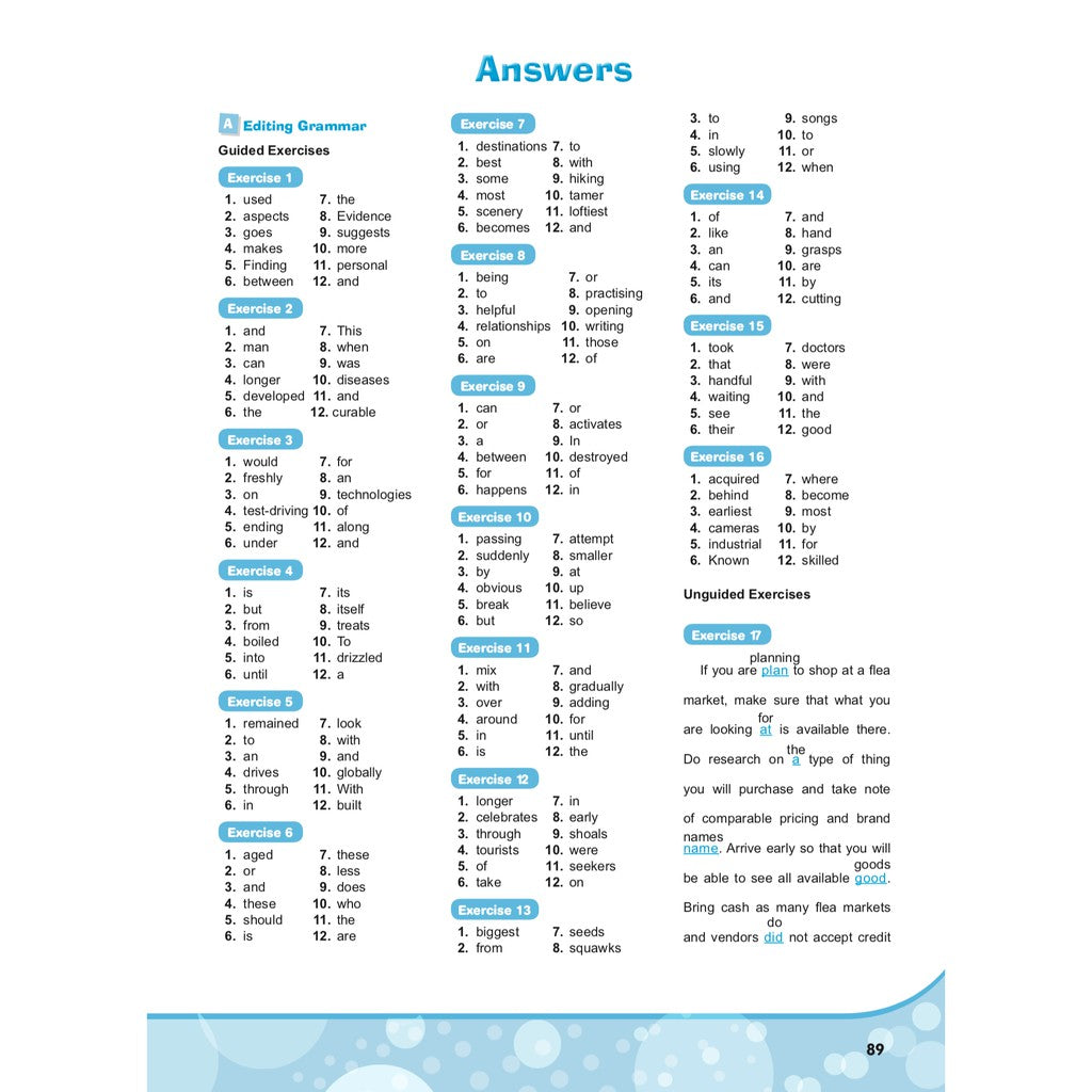 Excel In English - Master Editing Workbook 8