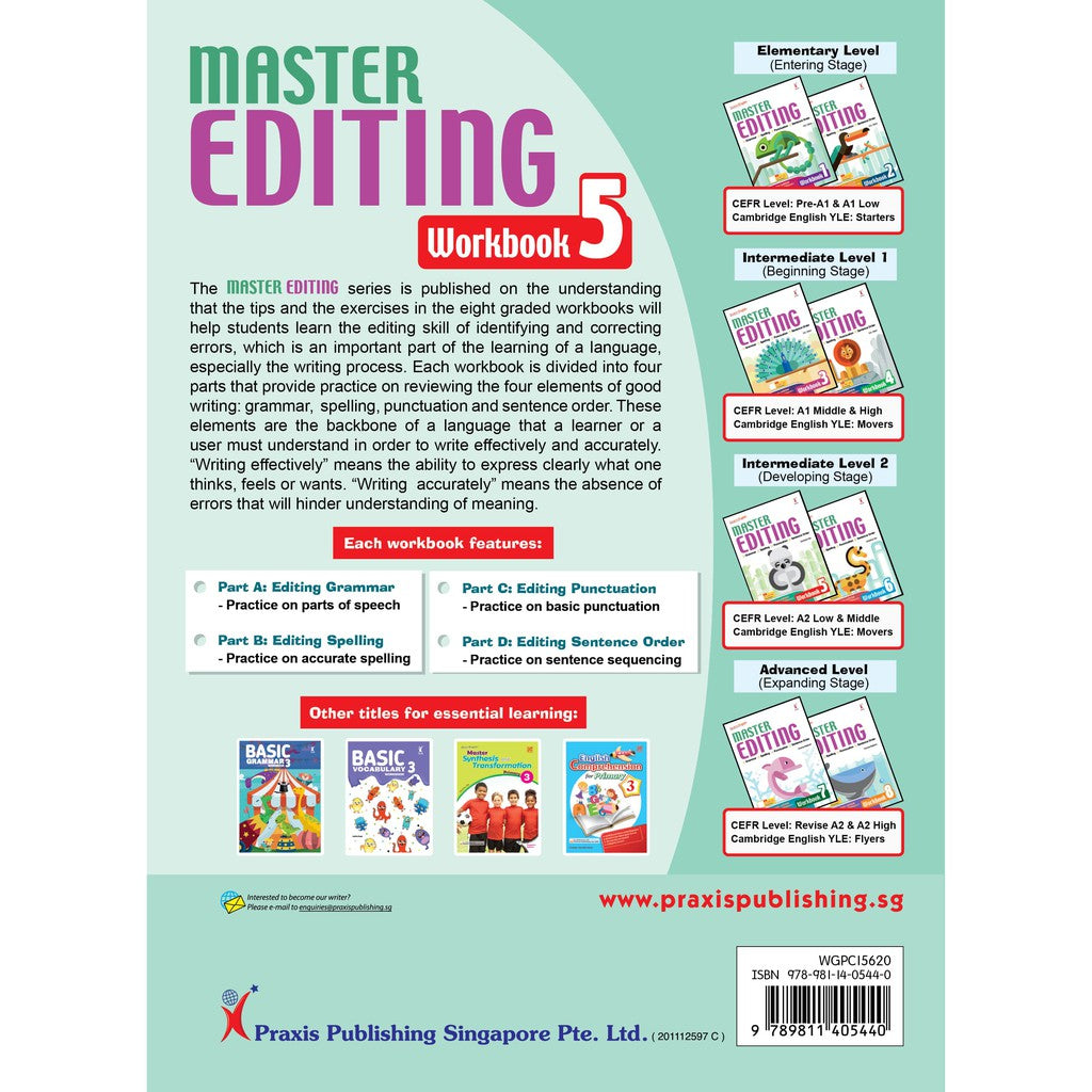 Excel In English - Master Editing Workbook 5