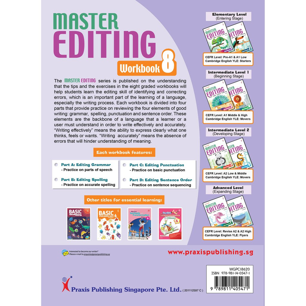 Excel In English - Master Editing Workbook 8