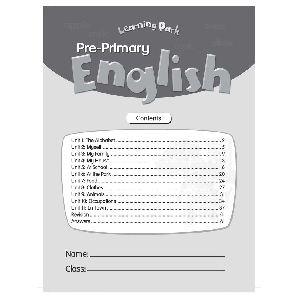 Learning Park - Pre-Primary English