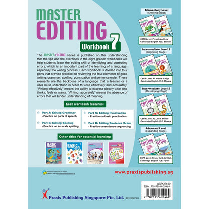 Excel In English - Master Editing Workbook 7