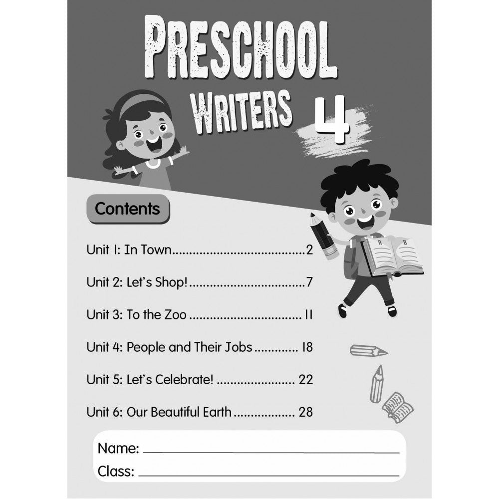 Preschool Writers Book 4