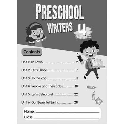 Preschool Writers Book 4