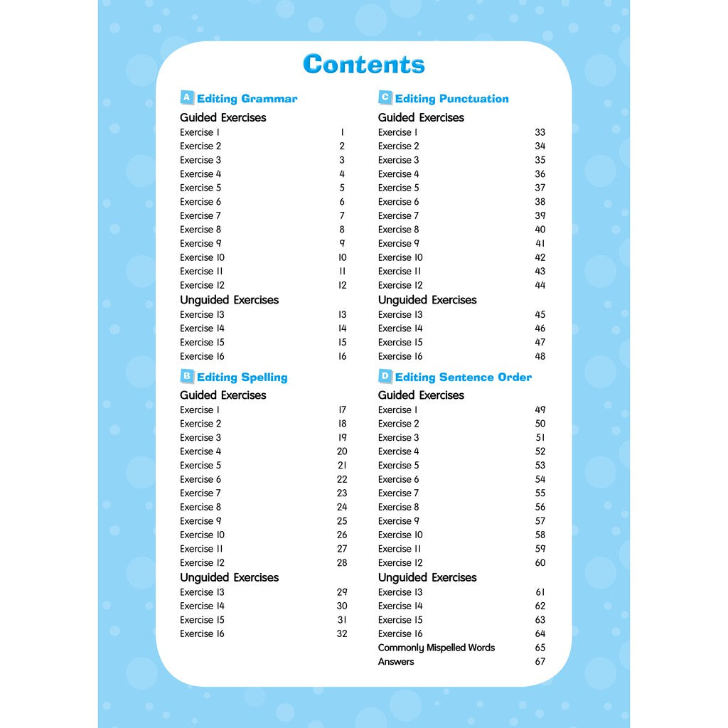 Excel In English - Master Editing Workbook 1