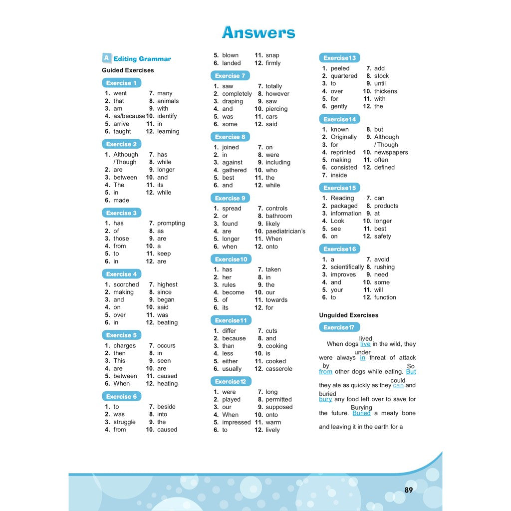 Excel In English - Master Editing Workbook 7