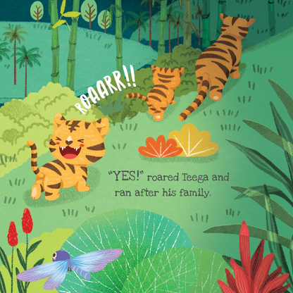 Penerbitan Pelangi Indonesia – No Roar Day | Buku Cerita Anak Bahasa Inggris | Emosi & Persahabatan | Anak Rimba