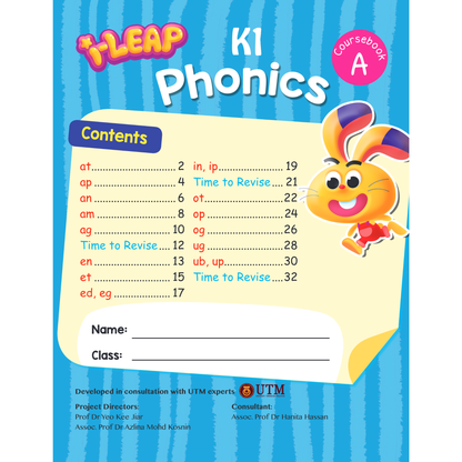 I-Leap K1 Phonics Coursebook A