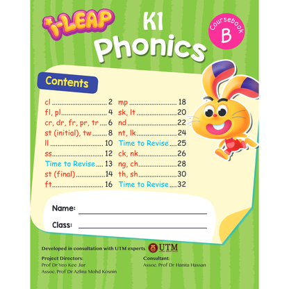 I-Leap K1 Phonics Coursebook A