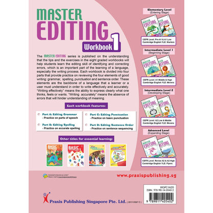 Excel In English - Master Editing Workbook 1