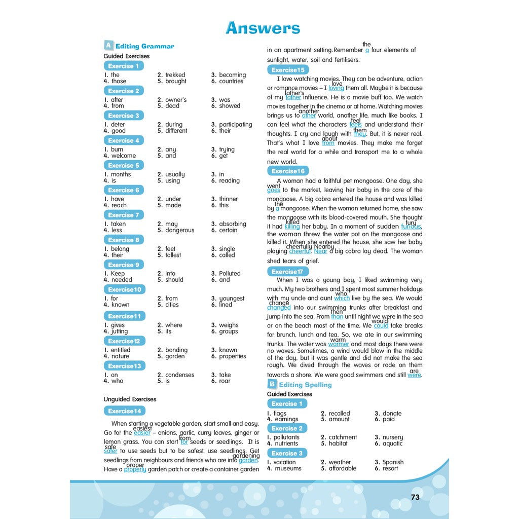 Excel In English - Master Editing Workbook 5
