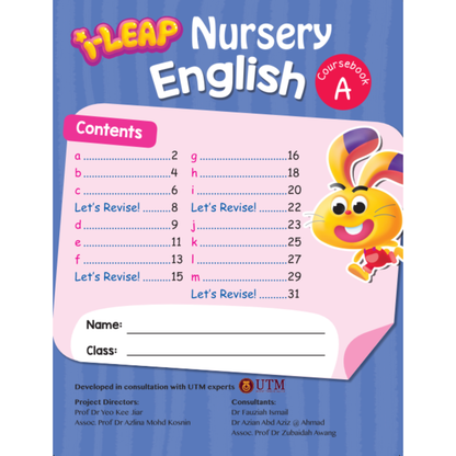 I Leap Nursery English Act Book A