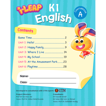 I-Leap K1 English Coursebook A