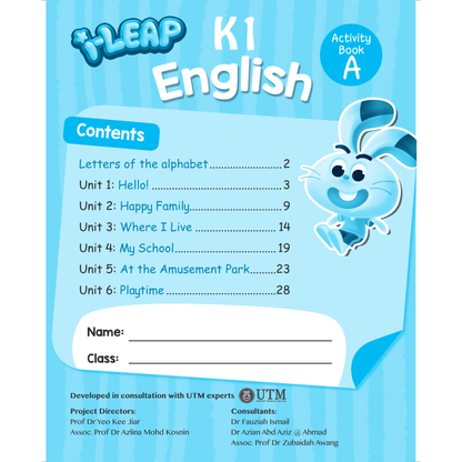 I-Leap K1 English Coursebook A