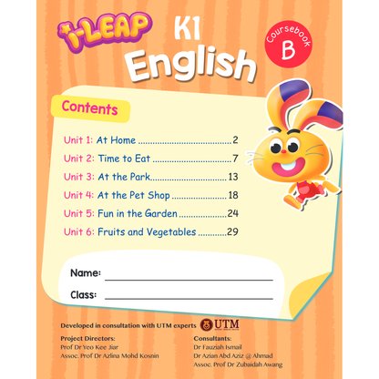 I-Leap K1 English Coursebook A