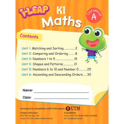 I Leap K1 Maths Act Book A