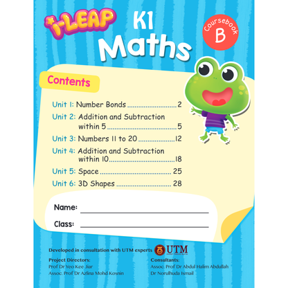 I Leap K1 Maths Act Book A