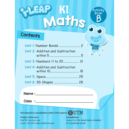 I Leap K1 Maths Act Book A