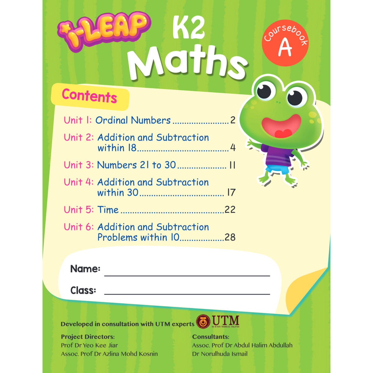 I-Leap K2 Maths Course Book A