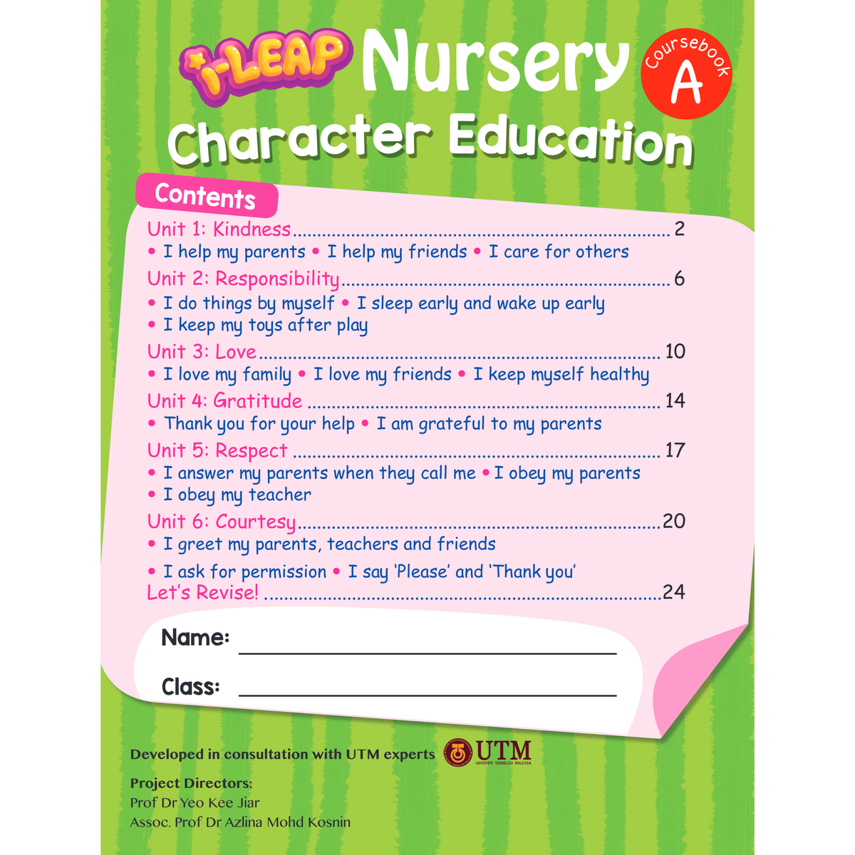 I-Leap Nursery Character Education Book B