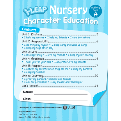 I-Leap Nursery Character Education Book B