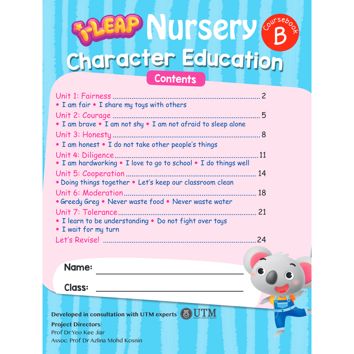 I-Leap Nursery Character Education Book B