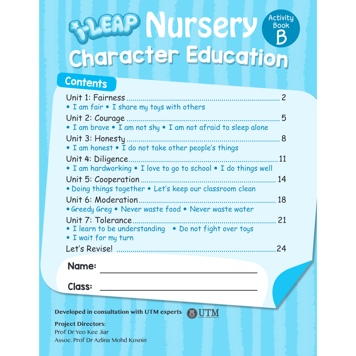 I-Leap Nursery Character Education Book B
