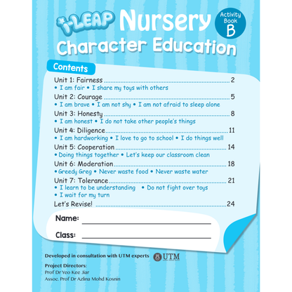 I-Leap Nursery Character Education Book B