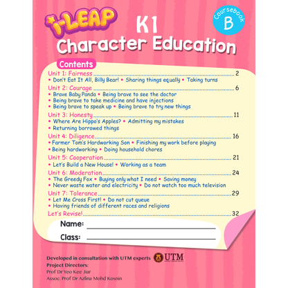 I-Leap K1 Character Education Book A