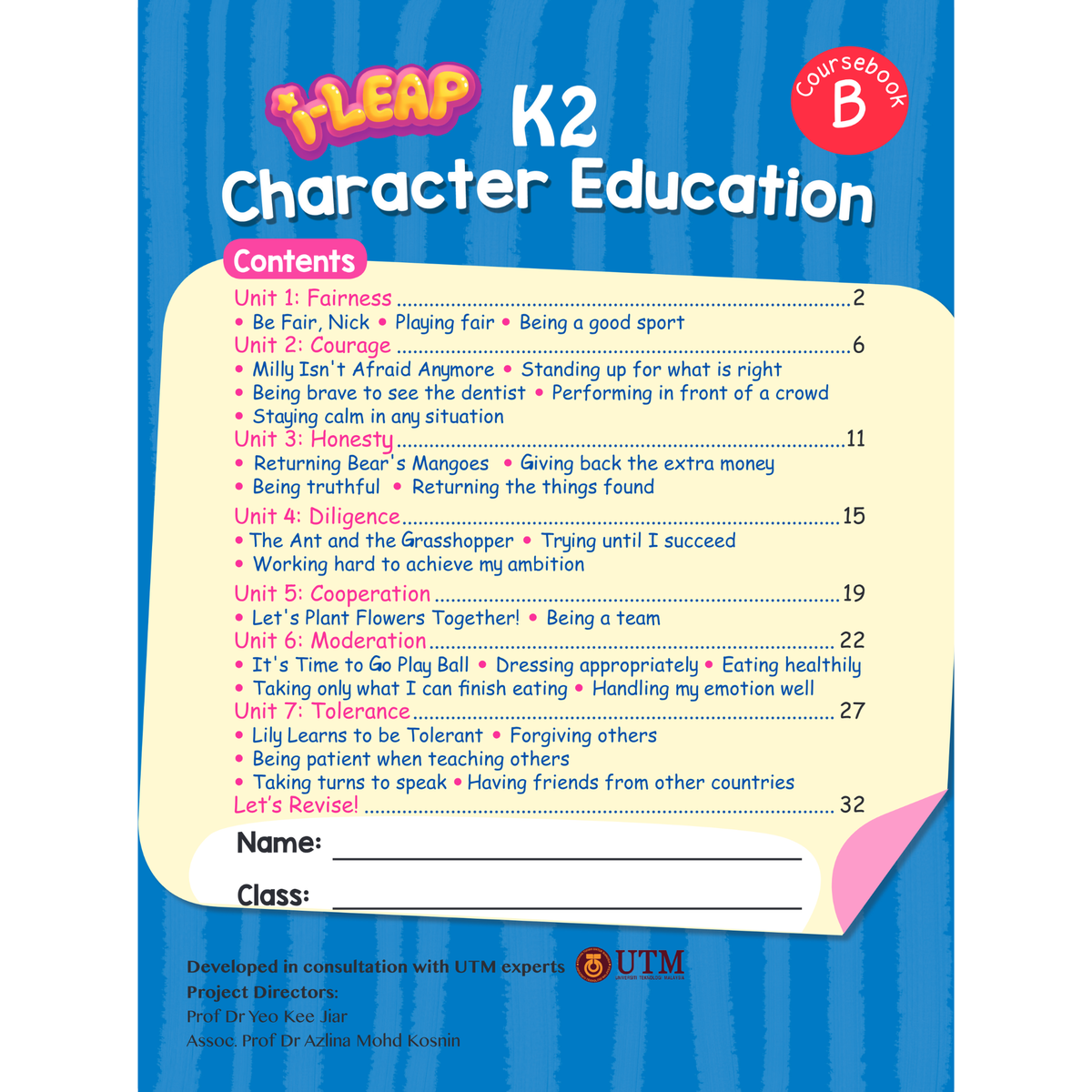 I-Leap K2 Character Education Book B