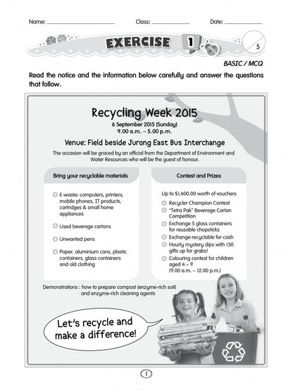 English Comprehension Workbook For Primary 5