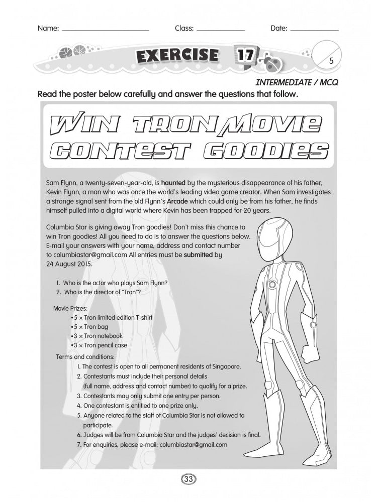 English Comprehension Workbook For Primary 5
