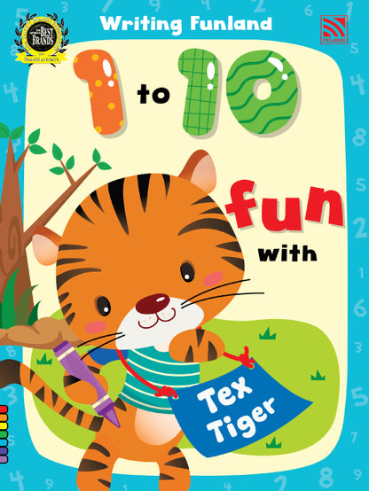 Writing Funland 1 To 10 Fun With Tex Tiger
