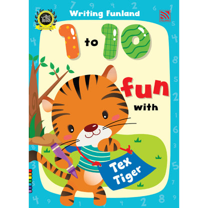 Writing Funland 1 To 10 Fun With Tex Tiger