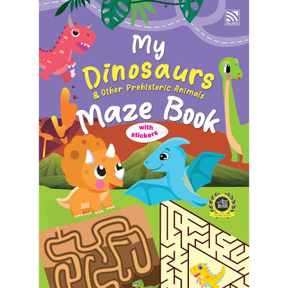 Maze Book - My Dinosaurs & Other Prehistoric Animals Maze Book With Stickers
