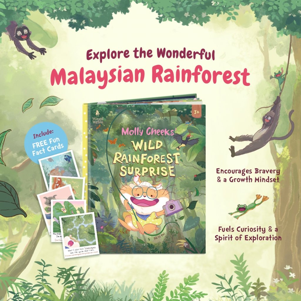 Penerbitan Pelangi Indonesia - Molly Cheeks' Wild Rainforest Surprise | Buku Anak Petualangan | Picture Book Anak | Wizard Within