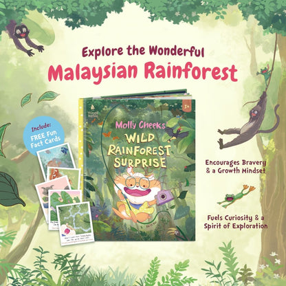 Penerbitan Pelangi Indonesia - Molly Cheeks' Wild Rainforest Surprise | Buku Anak Petualangan | Picture Book Anak | Wizard Within