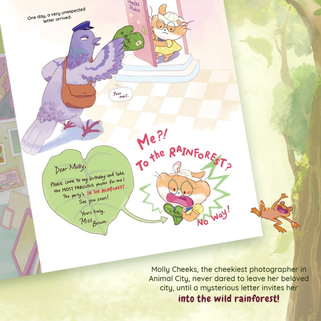 Penerbitan Pelangi Indonesia - Molly Cheeks' Wild Rainforest Surprise | Buku Anak Petualangan | Picture Book Anak | Wizard Within