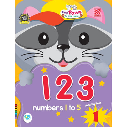 Tiny Paws For Little Learners - 123 ( 1 To 5 ) Book 1