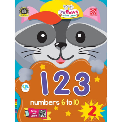 Tiny Paws For Little Learners - 123 ( 1 To 5 ) Book 1