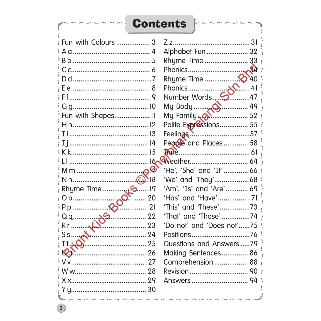 Bright Kids 2022 - K1 English