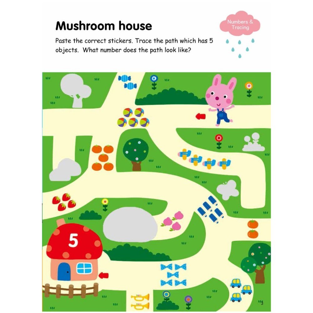 My First Maths Sticker Activity Book 3 (Level 2 Ages 3.4.5)