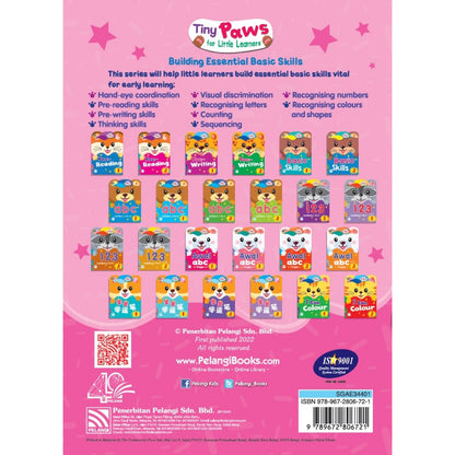 Tiny Paws For Little Learners - Pre-Reading 1