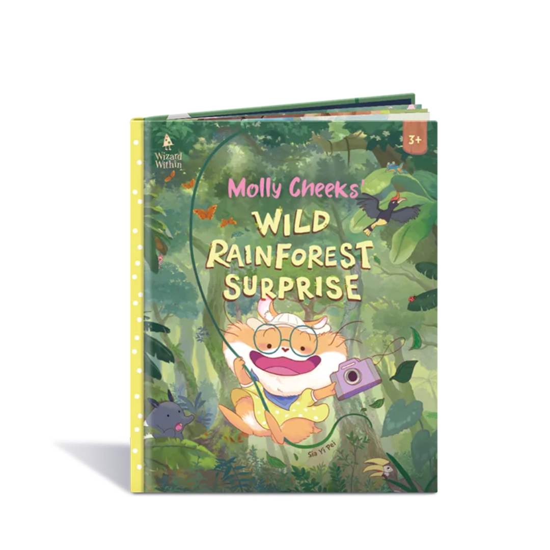 Penerbitan Pelangi Indonesia - Molly Cheeks' Wild Rainforest Surprise | Buku Anak Petualangan | Picture Book Anak | Wizard Within
