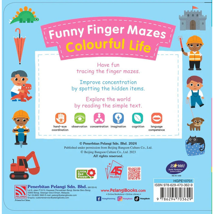 Funny Finger Mazes - Colourful Life