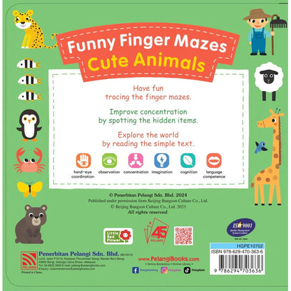 Funny Finger Mazes - Cute Animals